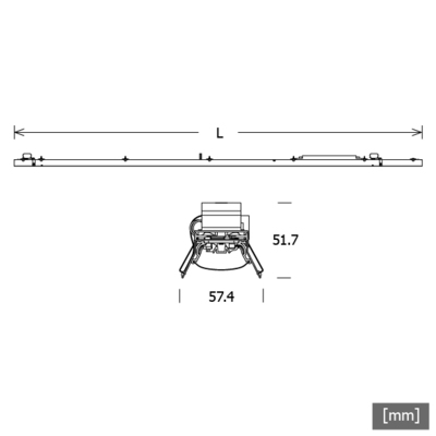 LTS Licht&Leuchten LED-Lichteinsatz 830, DALI LK-L070108300705U19D