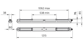 Philips Lighting LED-Feuchtraumleuchte 840, ML, L1200mm WT120C G2 #50019899