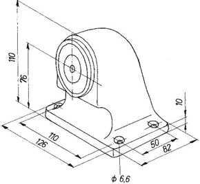 Assa Abloy effeff Magnet 830IGB/U 1200N Bod. 24V U-Taster 83012IGBU---F90