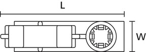 HellermannTyton Wellrohrhalter 31,8x11 mm schwarz 151-00701(500)