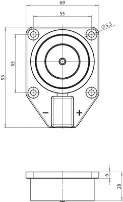 Assa Abloy effeff Magnet 830 A 300N 24V 20Ma 830-3A------F90