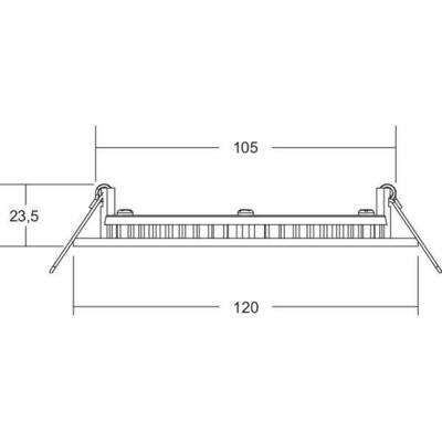 Brumberg Leuchten LED-Einbaupanel 350 mA 2700/3300/4000K 12451173