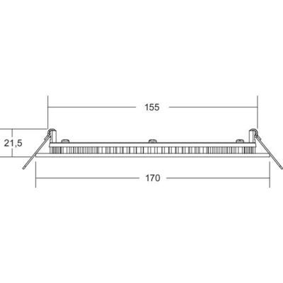 Brumberg Leuchten LED-Einbaupanel 350 mA 2700/3300/4000K 12452183