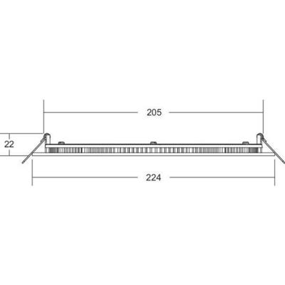 Brumberg Leuchten LED-Einbaupanel 350 mA 2700/3300/4000K 12453173