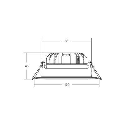 Brumberg Leuchten LED-Einbaudownlight 350 mA 3000K, rund, schwarz 12490183