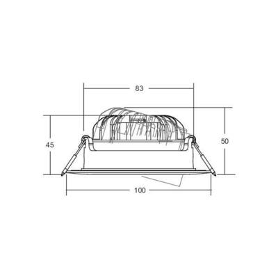 Brumberg Leuchten LED-Einbaustrahler 350 mA 3000K, rund, schwarz 12494183