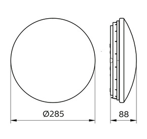 Philips Lighting LED Wandleuchte 4000K, weiß WL060V LED #96010799