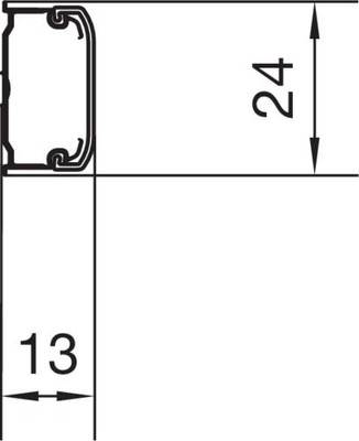 Tehalit Leitungsführungskanal L=2,1m,verkehrweiß ATH12200 vws BA