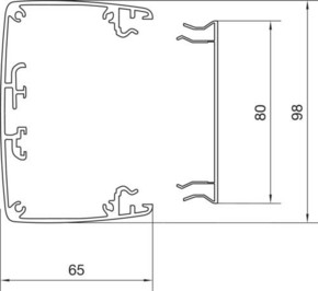 Tehalit Deckenanschlusssäule 1-seitig DAF8020009016