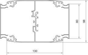 Tehalit Deckenanschlusssäule 2-seitig DAK28034009016