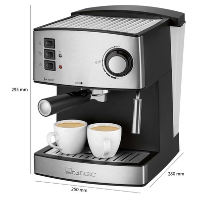 CTC Clatronic Espressoautomat Edelstahl CTC ES 3643 sw-inox