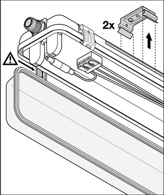 Ledvance Feuchtraumleuchte Housing für T8-Tubes DPHOUS1200P1XLP IP65