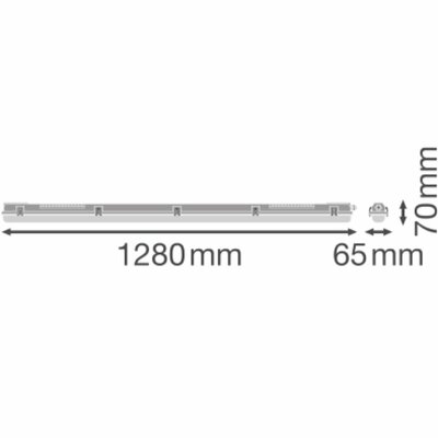 Ledvance Feuchtraumleuchte Housing für T8-Tubes DPHOUS1200P1XLP IP65