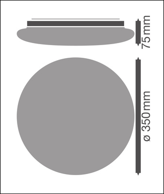 Ledvance LED-Wand-u.Deckenleuchte Multicolor, Sensor SFCIRC350SENV18W3CCT