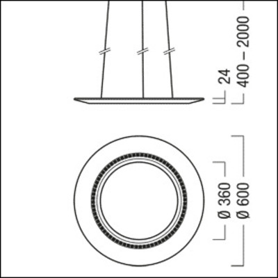 Zumtobel Group LED-Pendelleuchte silber AMBITUS #42189256