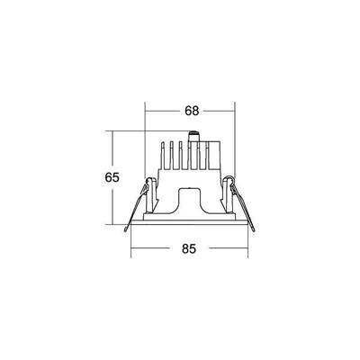 Brumberg Leuchten LED-Einbaudownlight 230V 3000K, rund 40611183DA