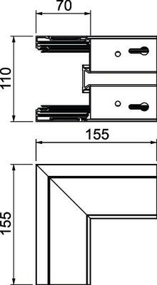 Rehau SIGNA STYLE Ausseneck 70x110 eloxiert BRA AE70110 EL