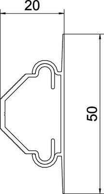 Rehau RAUTRIGO Kanal reinweiß L=2,5m ECK3535 reinweiß #6131154