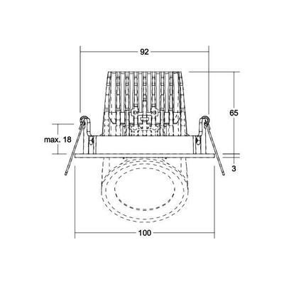 Brumberg Leuchten LED-Einbaustrahler 350 mA 3000K 12401083