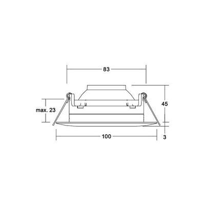 Brumberg Leuchten LED-Einbaustrahler 350 mA 3000K 12430183