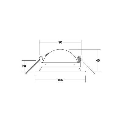 Brumberg Leuchten LED-Einbaustrahler 350 mA 3000K 12431183