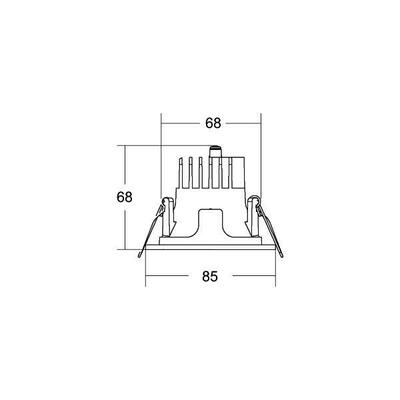 Brumberg Leuchten LED-Einbaudownlight 230V 3000K 40670183DA