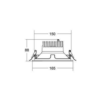 Brumberg Leuchten LED-Einbaudownlight 230V 3000K 40672183DA