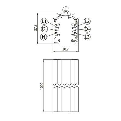 Brumberg Leuchten 3-Ph-DALI-Stromschiene 1m schwarz 87161080