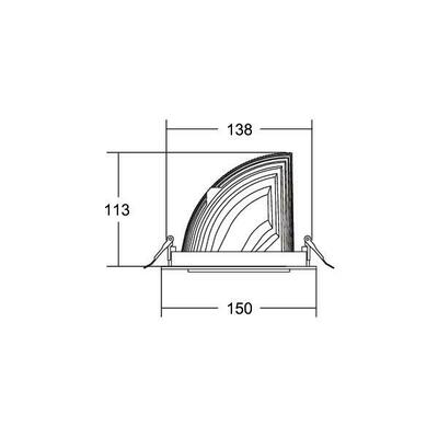 Brumberg Leuchten LED-Einbaurichtstrahler 3000K 88252183DA