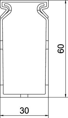 Rehau METRA Verdrahtungskanal 60/30 Set V5K VDK 6030 sgr