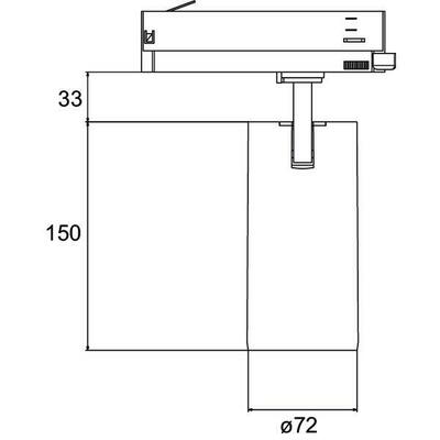 Brumberg Leuchten LED-Schienenstrahler 230V 20Gr., 3000K, silber 88722163