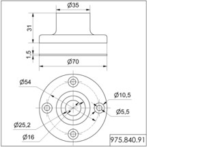 Werma Fuß für Rohr 97584091