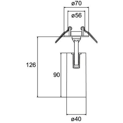 Brumberg Leuchten LED-Halbeinbau-Strahler 3000K 88773183DA