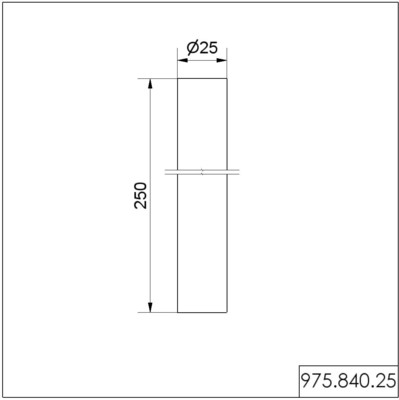 Werma Rohr D=25mm 97584025