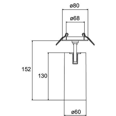 Brumberg Leuchten LED-Halbeinbau-Strahler 3000K 88792183DA