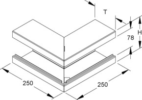 Niedax GK-Außeneck 90Gr. 220x100mm GKA 220-78T100 WA