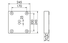 Ridi-Leuchten LED-Downlight 830, schwarz MIREFA #SPG0320320AQ