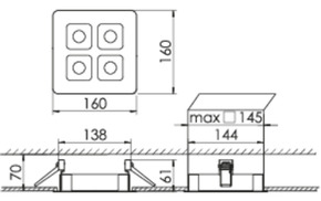 Ridi-Leuchten LED-Downlight 830, DALI-2, weiß MIREFA #SPG0330315AH