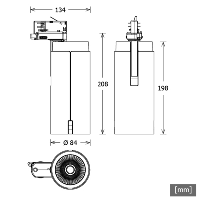 LTS Licht&Leuchten LED-Stromschienenstrahler 930 SIRUXT202.930.SPORsw