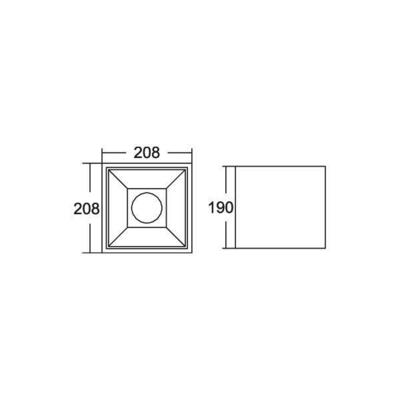 Brumberg Leuchten LED-Anbaudownlight 3000K 43644183