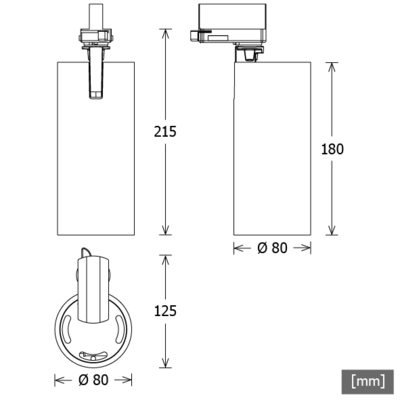 LTS Licht&Leuchten Stromschienenstrahler weiß JAMIE 301.935.25.2ws