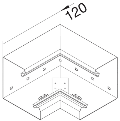 Tehalit Inneneck Grundprofil Eckk. 115x110 Obert.80mm BRS11511049016