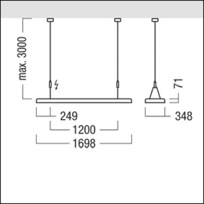 Zumtobel Group LED-Pendelleuchte 840 TRAMAO S #42189387