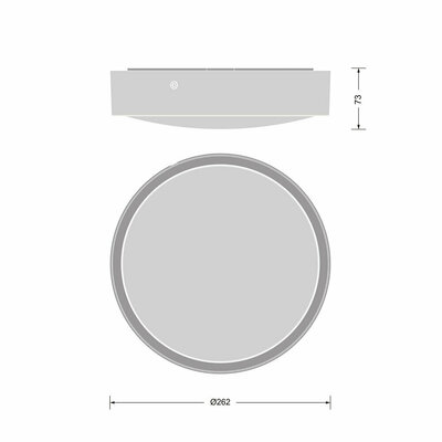 Ledvance LED-Wand-u.Deckenleuchte ML, MC, Sensor, schwarz BLKHRDS.250P10WCPSBK