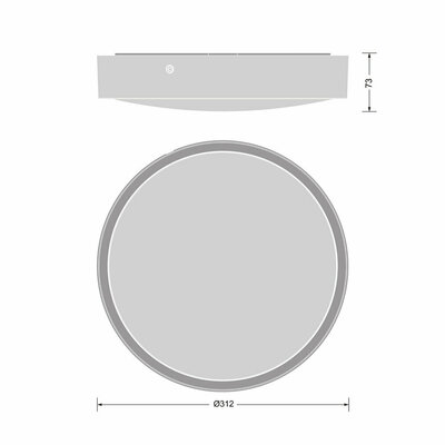 Ledvance LED-Wand-u.Deckenleuchte ML, MC, Sensor, weiß BLKHRDS.300P18WCPSWT