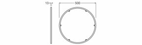 Ledvance Runder Rahmen silber SFFL.500ROUNDFRAMESI