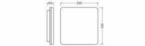 Ledvance LED-Wand-u.Deckenleuchte ML, MC SFFLATSQ330P19WCPS