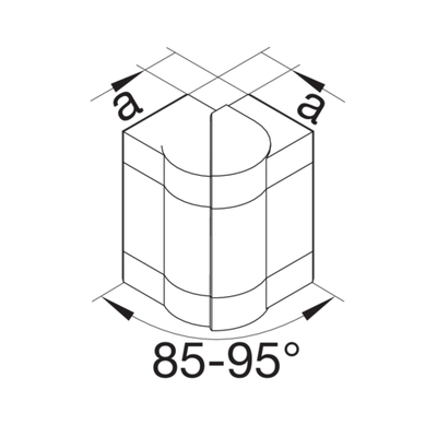 Tehalit Außeneck zu BRS reinweiß BR652103H9010