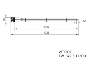 Philips Lighting Durchgangsverdrahtung DV 3x2.5-L1200 WT120Z TW- #75517899