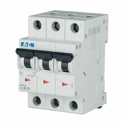 Eaton Leitungsschutzschalter 3p. 1,5A Charakt.: B FAZ-B1,5/3